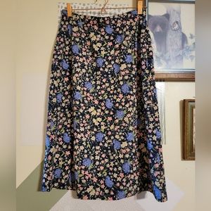 Vintage | Floral Midi Skirt